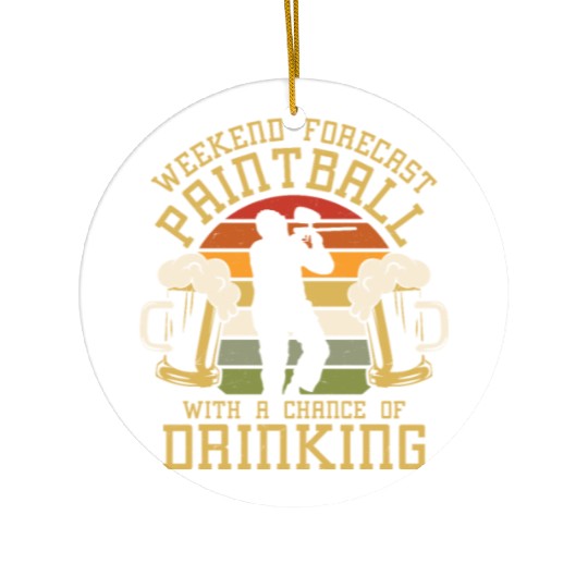 Weekend Forecast Paintball Paintball Tactical Pla Ceramic Ornaments