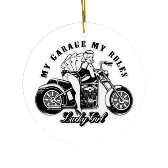 My Garage My Rules Pinup LIKE US ON FACEBOOK # Ceramic Ornaments
