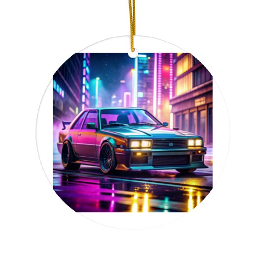gta 5 drift car cyberpunk Ceramic Ornaments
