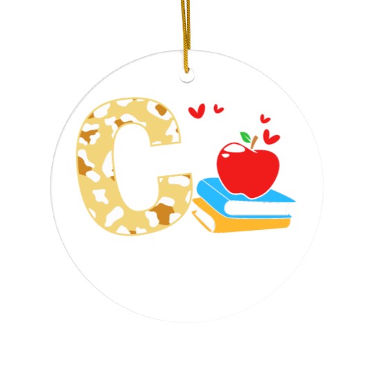 Leopard Print Back To School For School Counselor Ceramic Ornaments