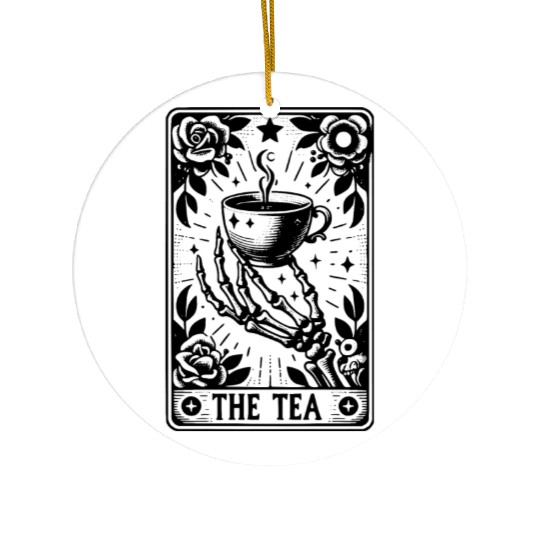 The Tea Tarot Card Ceramic Ornaments