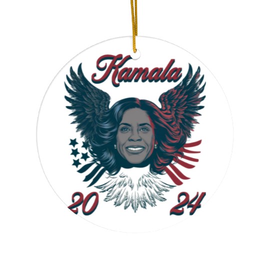 Kamala 2024 American Eagle Ceramic Ornaments