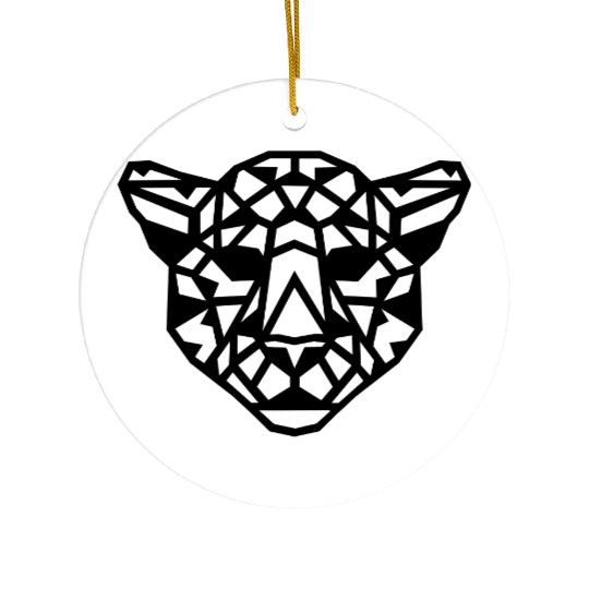 Leopard Geo-Luxe: Unleash Your Wild Side in Style Ceramic Ornaments