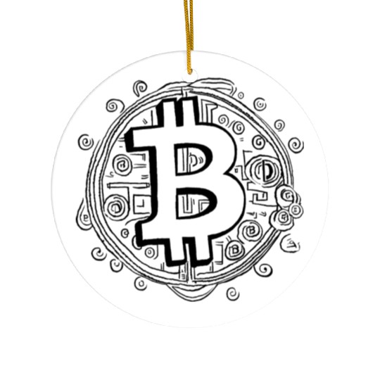 Bitcoin: The Symbol of the Digital Revolution Ceramic Ornaments