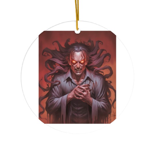 Halloween Night, Trick or Treat, Fright Night Ceramic Ornaments