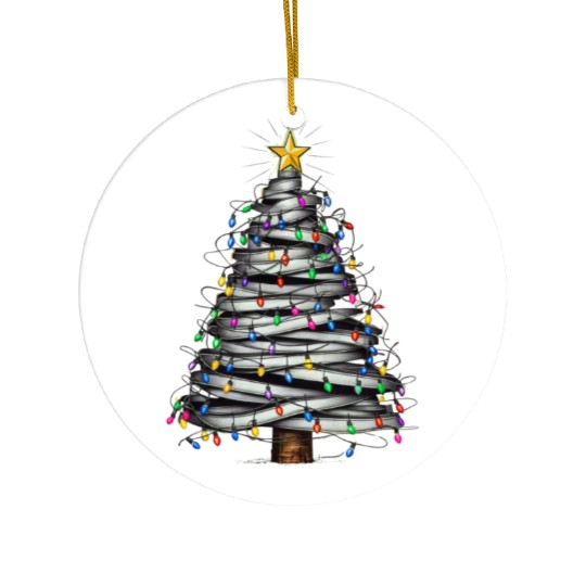 Christmas Light Tree Holiday Ceramic Ornaments