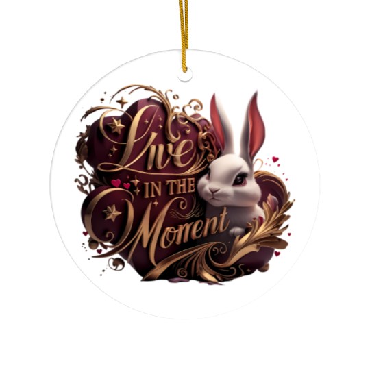 Live in the Moment,Present Life Ceramic Ornaments