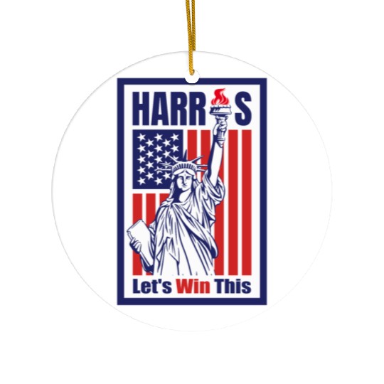 Kamala Harris 2024 Presidential Election Edition Ceramic Ornaments