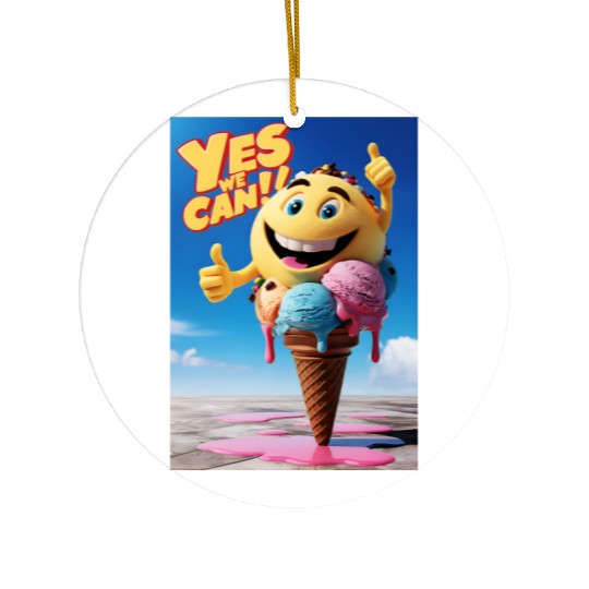 Ice Cream, Gift For Ice Cream Lovers Ceramic Ornaments