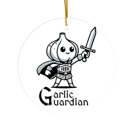 Garlic Guardian Ceramic Ornaments