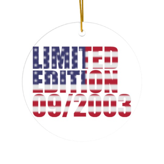 21st birthday Limited Edition USA 09/2003 Ceramic Ornaments