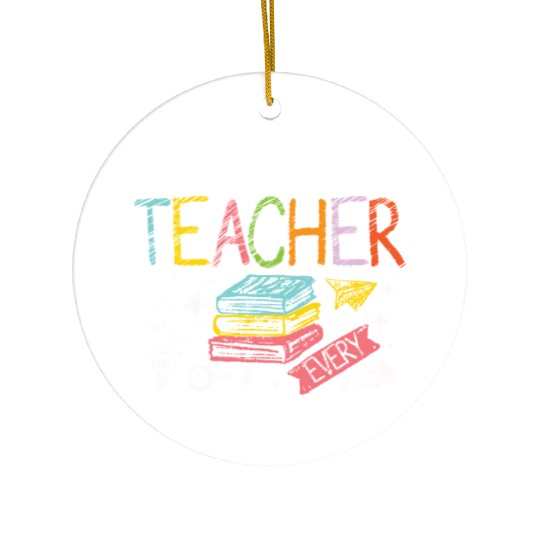 Retired teacher every child left behind Ceramic Ornaments