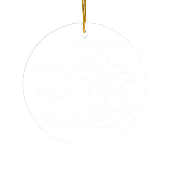 Funny Show Your Work Thanks Every Math Teacher Ceramic Ornaments