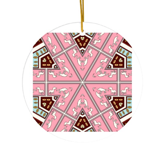 eyes on nature mandala Ceramic Ornaments