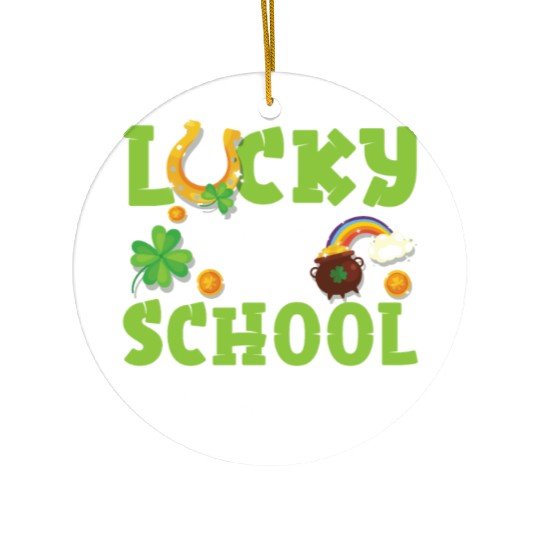 School Counselor St Patricks Day Ceramic Ornaments