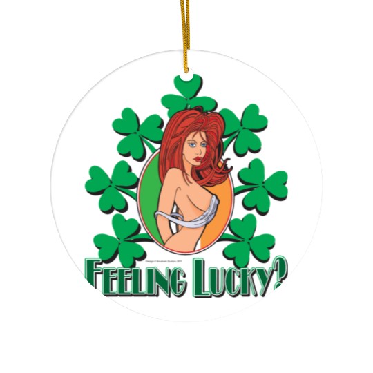 Feeling Lucky Girl Ceramic Ornaments