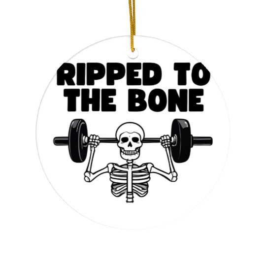 Ripped to the Bone Ceramic Ornaments