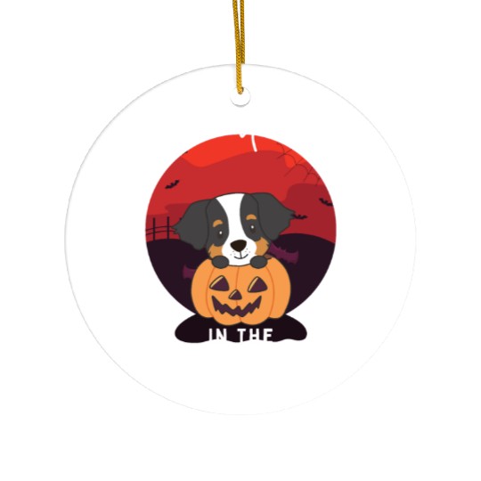 Bernese Mountain Dog Cutest Pumpkin In The Patch Ceramic Ornaments