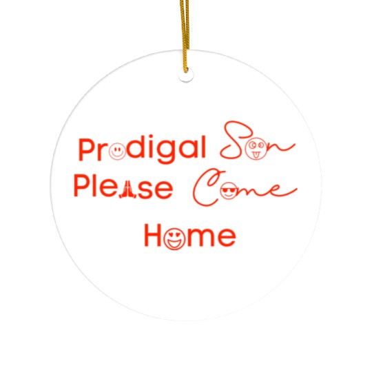 Prodigal Son Red Ceramic Ornaments
