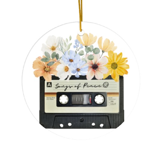 Songs of peace cassette tape Ceramic Ornaments