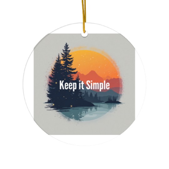 keep it simple trends Ceramic Ornaments