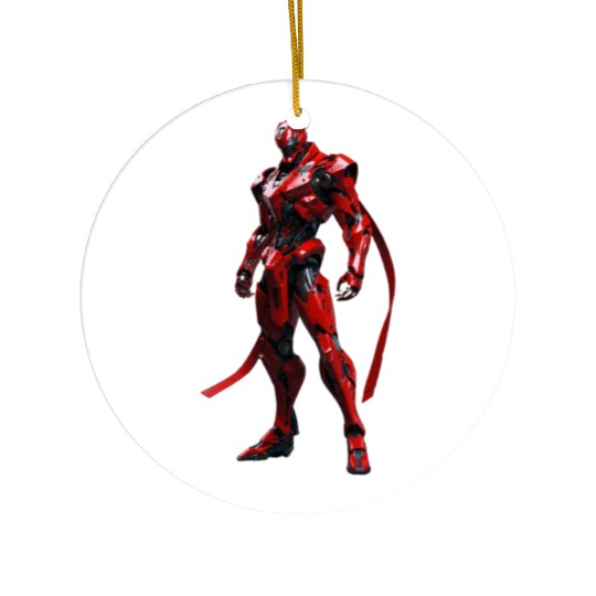 Default Humanfaced Robot villain robot character Ceramic Ornaments