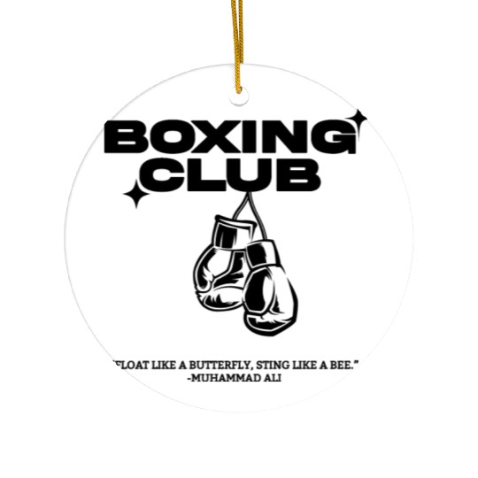 Boxing Club - kickboxing sport Ceramic Ornaments