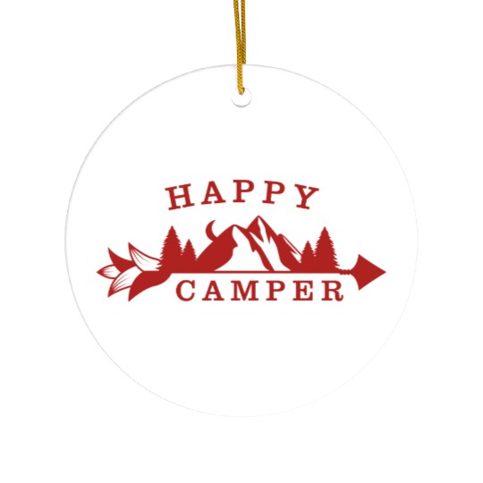Happy Camper - Camping Lover Ceramic Ornaments