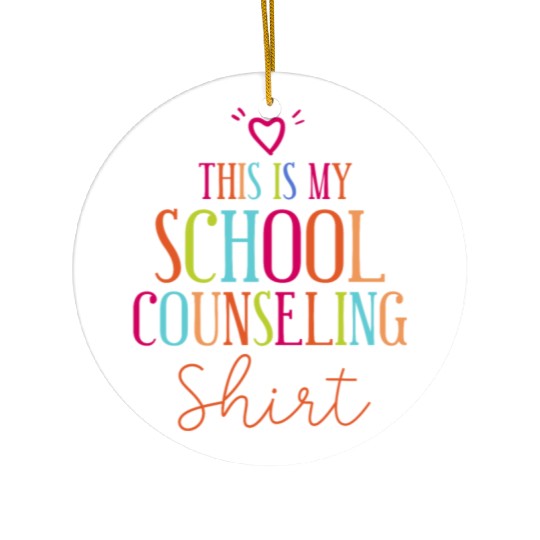 School Counselor This Is My School Ceramic Ornaments