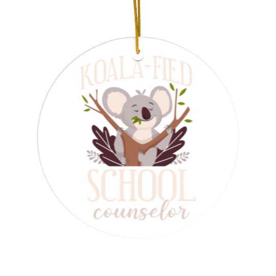 School Counselor Koala Koala-Fied Ceramic Ornaments