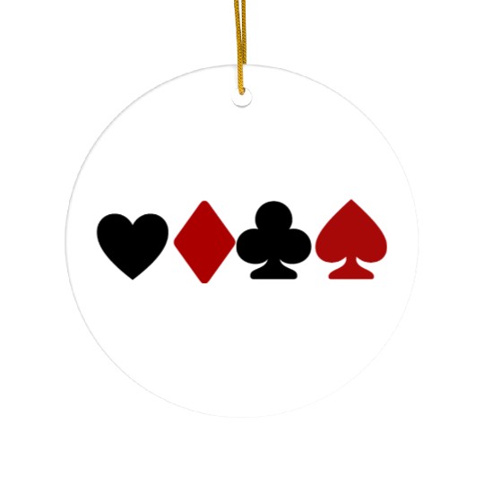 playing card lovers Ceramic Ornaments