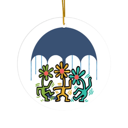 people dance flower Ceramic Ornaments