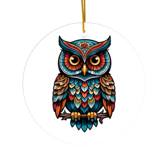Owl Neo Traditional Ceramic Ornaments