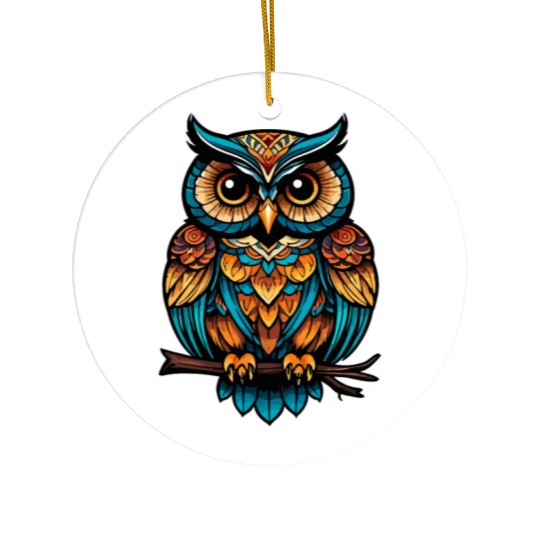 Owl Neo Traditional Ceramic Ornaments