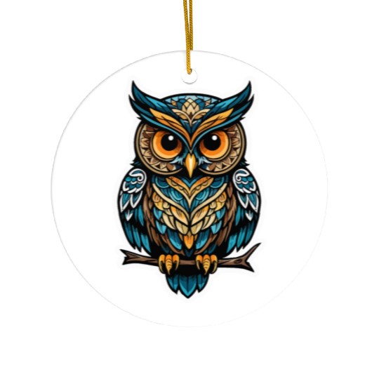 Owl Neo Traditional Ceramic Ornaments
