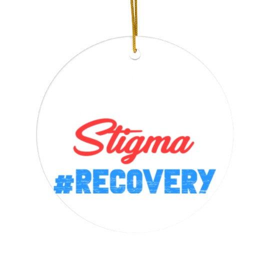 Fight The Stigma #Recovery Overdose Sobriety Ceramic Ornaments