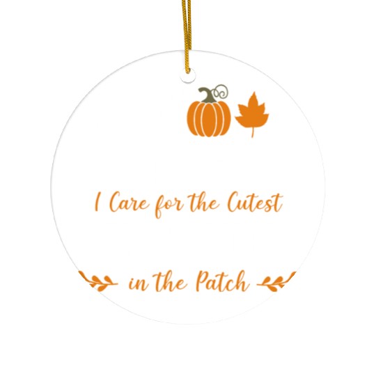 School Counselor Pumpkin Fall Ceramic Ornaments