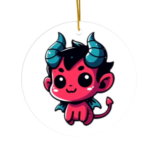 Cute Little Devil Ceramic Ornaments