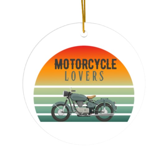 motorcycle lovers Ceramic Ornaments