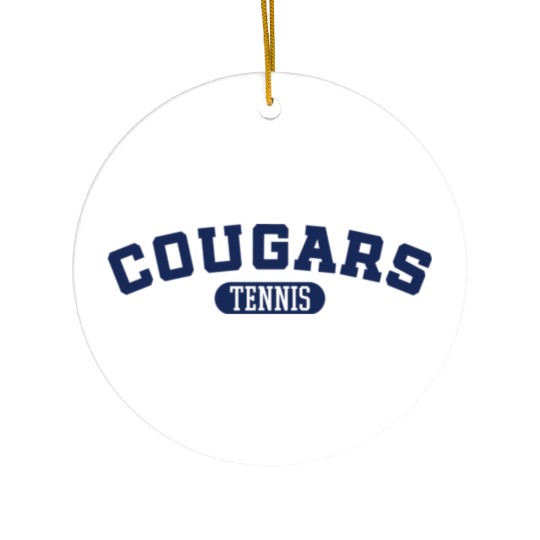 Cougars Tennis Design 2 Ceramic Ornaments