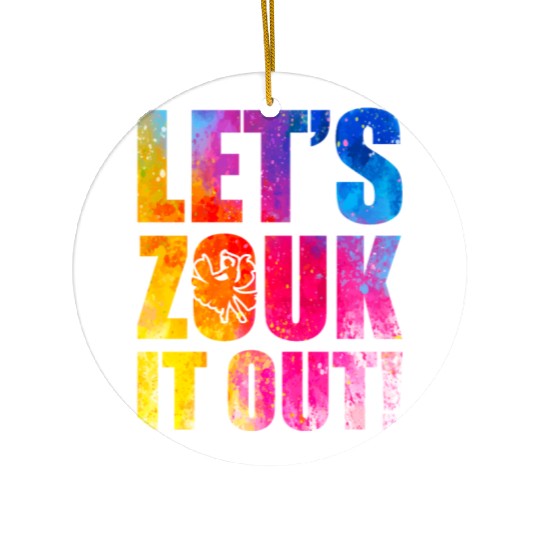 Zouk Dance Festival Design for Zouk Dancer Ceramic Ornaments