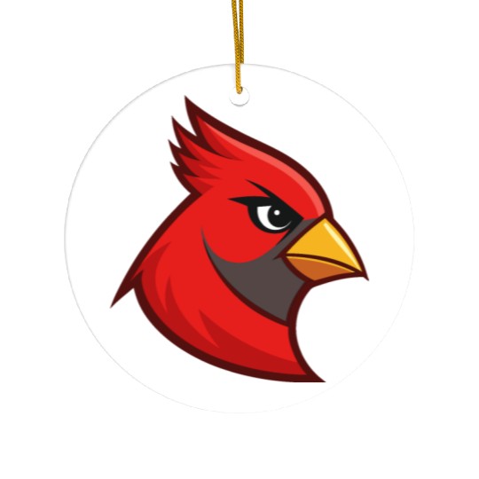 Cardinal Head for Ceramic Ornaments