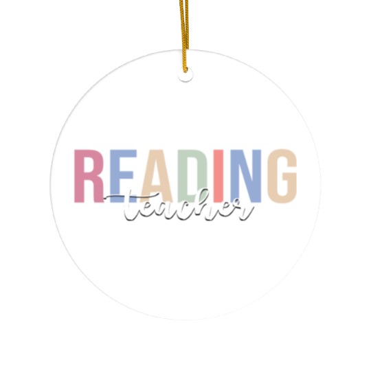 Reading Teacher Book Reading Read Ceramic Ornaments