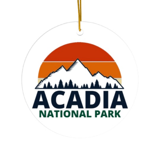 Acadia National Park Ceramic Ornaments