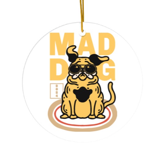 Mad Dog Animal Ceramic Ornaments