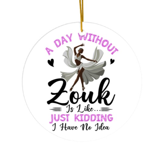 Zouk Dance Festival Design for Zouk Dancer Ceramic Ornaments