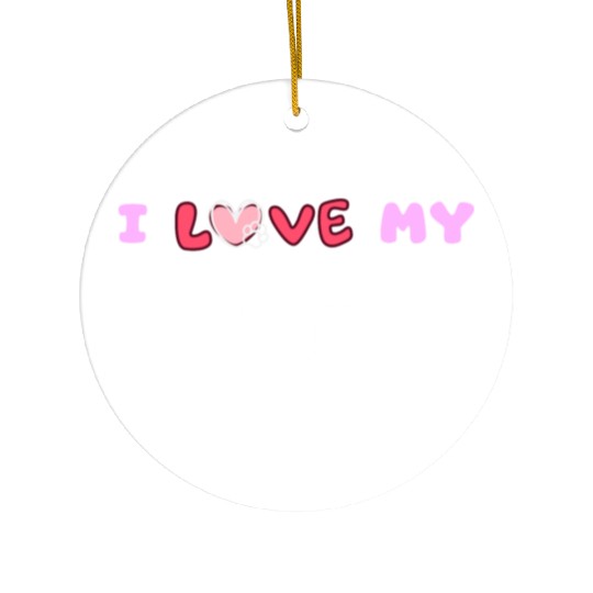 I Love My German Shepherd Ceramic Ornaments