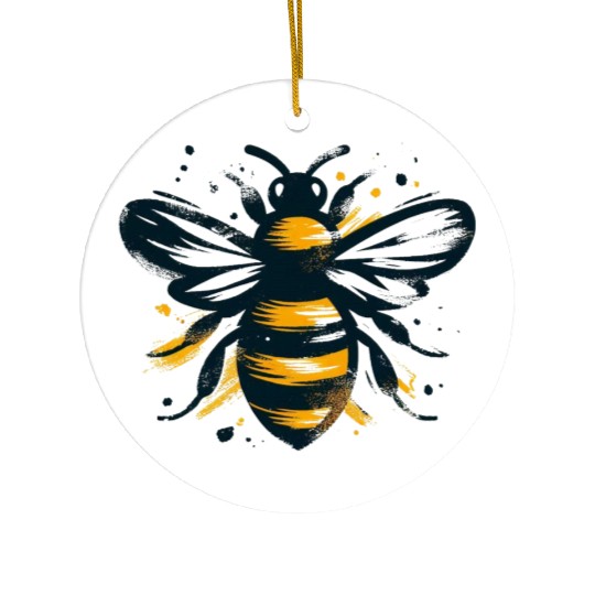 Honey Bee Insect Art 1 Ceramic Ornaments