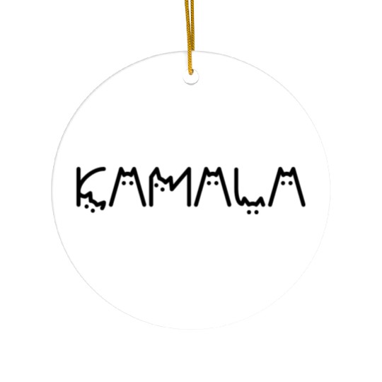 Kamala Harris Cat Funny Election 2024 Ceramic Ornaments