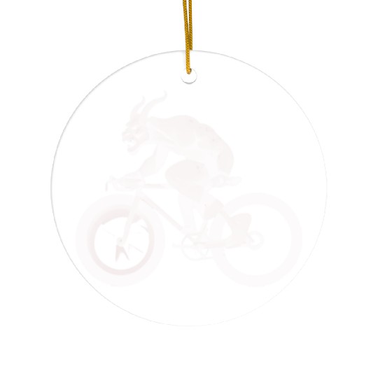 devil on bicycle Ceramic Ornaments